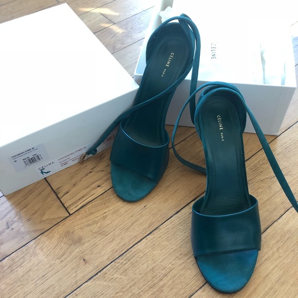 Celine strapping damsel kidskin & suede NEW - Picture 1 of 7